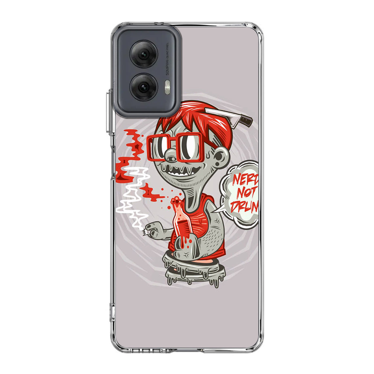 Nerd Not Drunk Zombie Motorola Moto G Power 5G 2024 Case