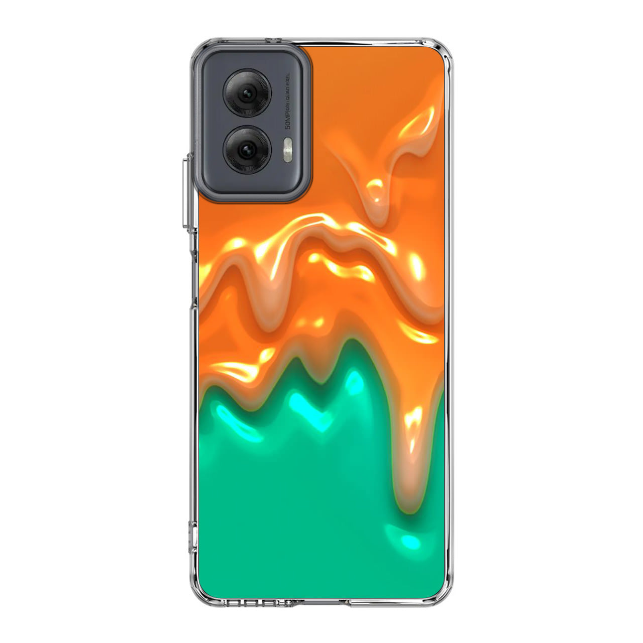 Orange Paint Dripping Motorola Moto G Power 5G 2024 Case