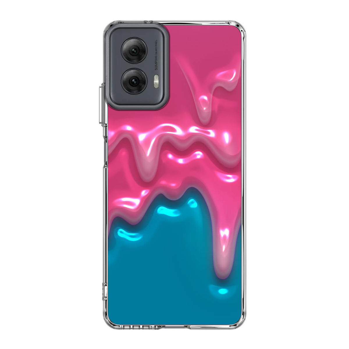 Pink Paint Dripping Motorola Moto G Power 5G 2024 Case