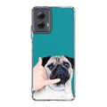 Pug is on the Phone Motorola Moto G Power 5G 2024 Case
