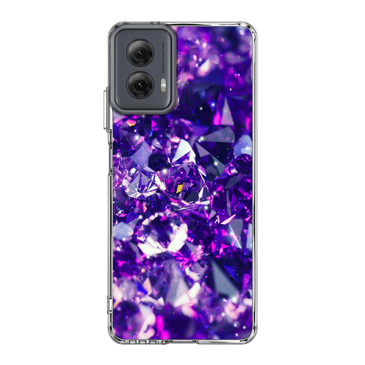 Purple Crystal Motorola Moto G Power 5G 2024 Case