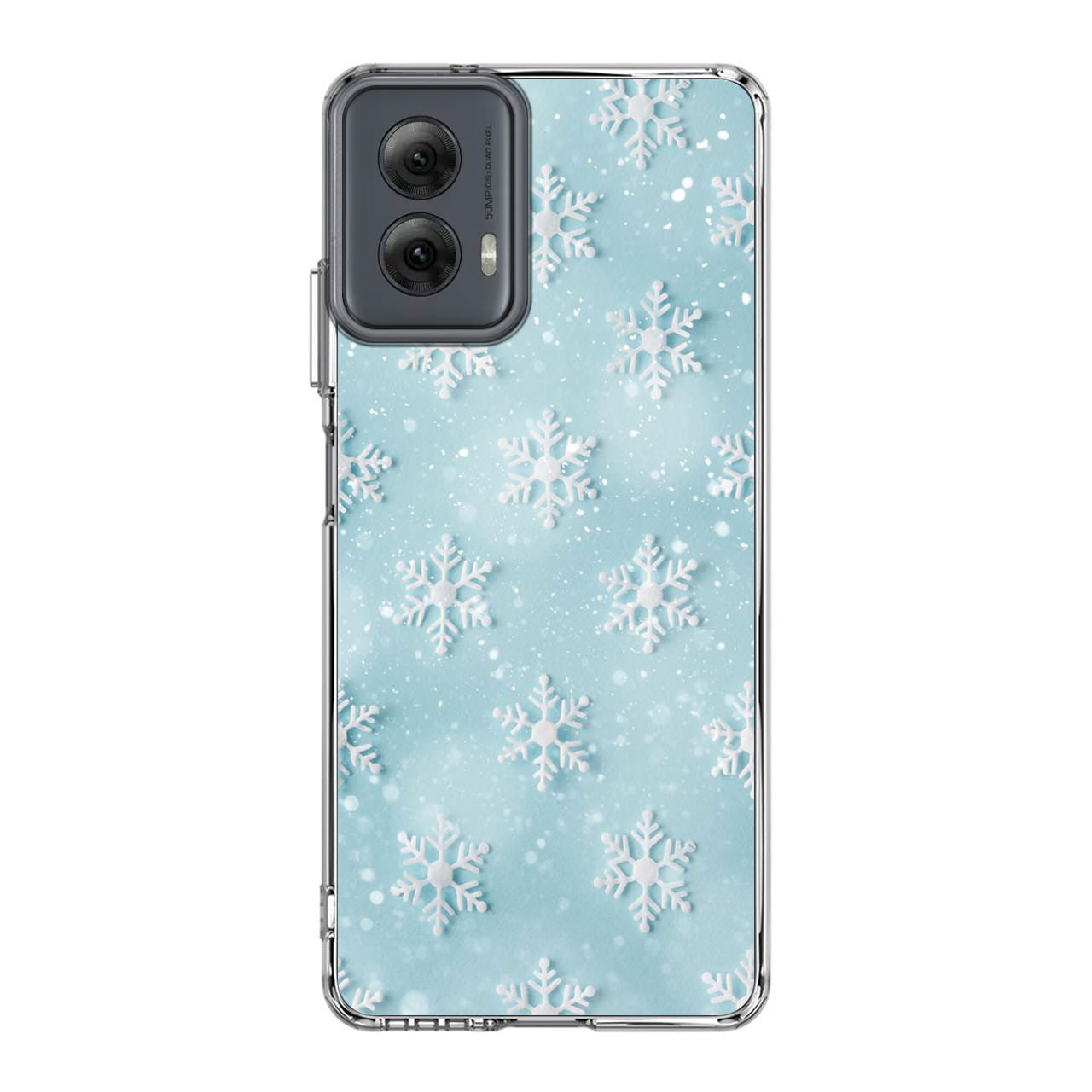 Snowflakes Pattern Motorola Moto G Power 5G 2024 Case