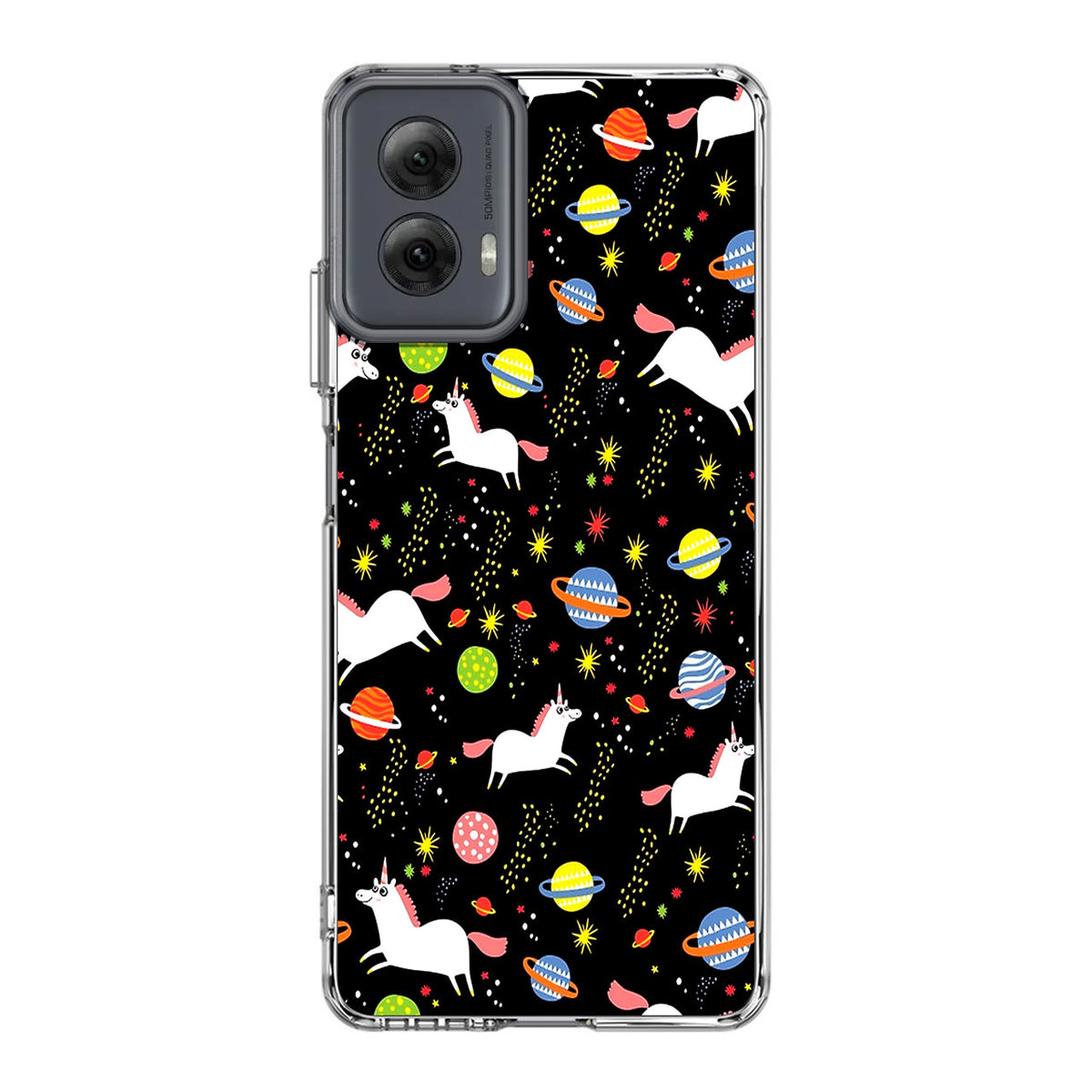 Space Unicorn Pattern Motorola Moto G Power 5G 2024 Case
