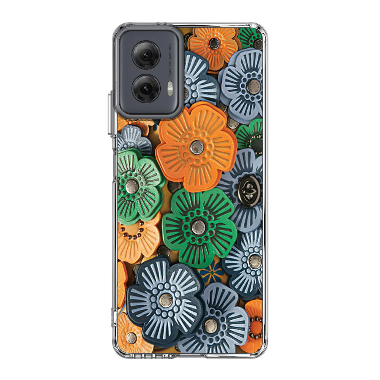 Tea Rose Applique Motorola Moto G Power 5G 2024 Case