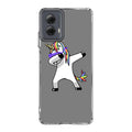 Unicorn Dabbing Grey Motorola Moto G Power 5G 2024 Case