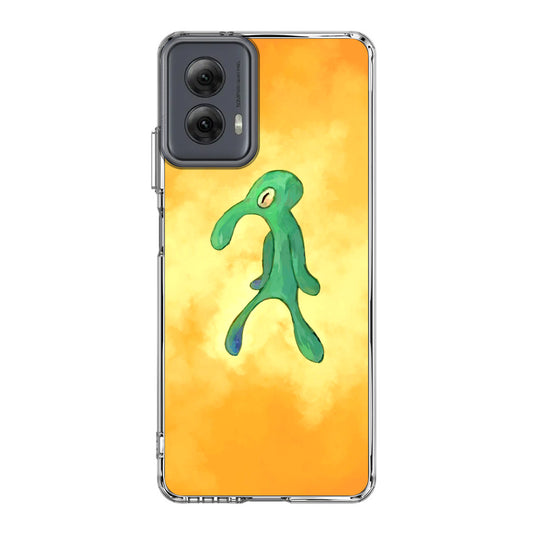 Bold and Brash Squidward Painting Motorola Moto G Power 5G 2024 Case