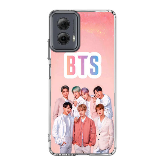BTS Member in Pink Motorola Moto G Power 5G 2024 Case