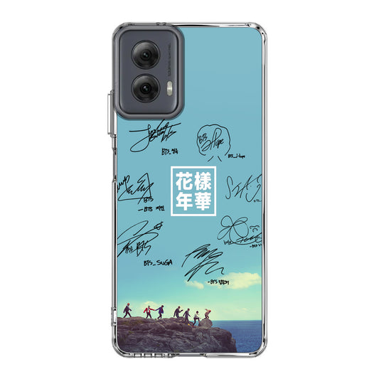 BTS Signature Motorola Moto G Power 5G 2024 Case