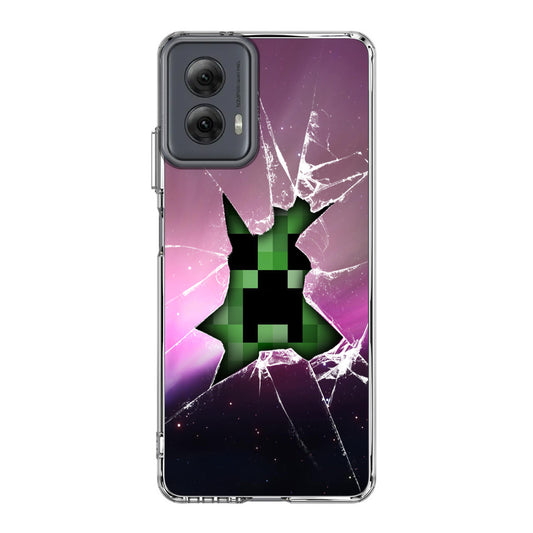 Creeper Glass Broken Violet Motorola Moto G Power 5G 2024 Case