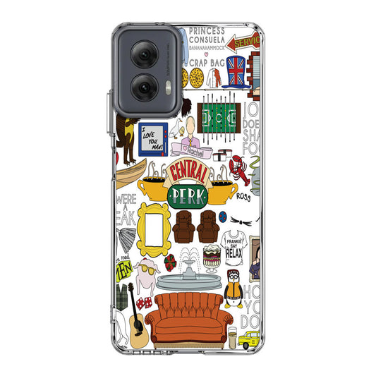 Friends TV Show Central Perk Sticker Motorola Moto G Power 5G 2024 Case