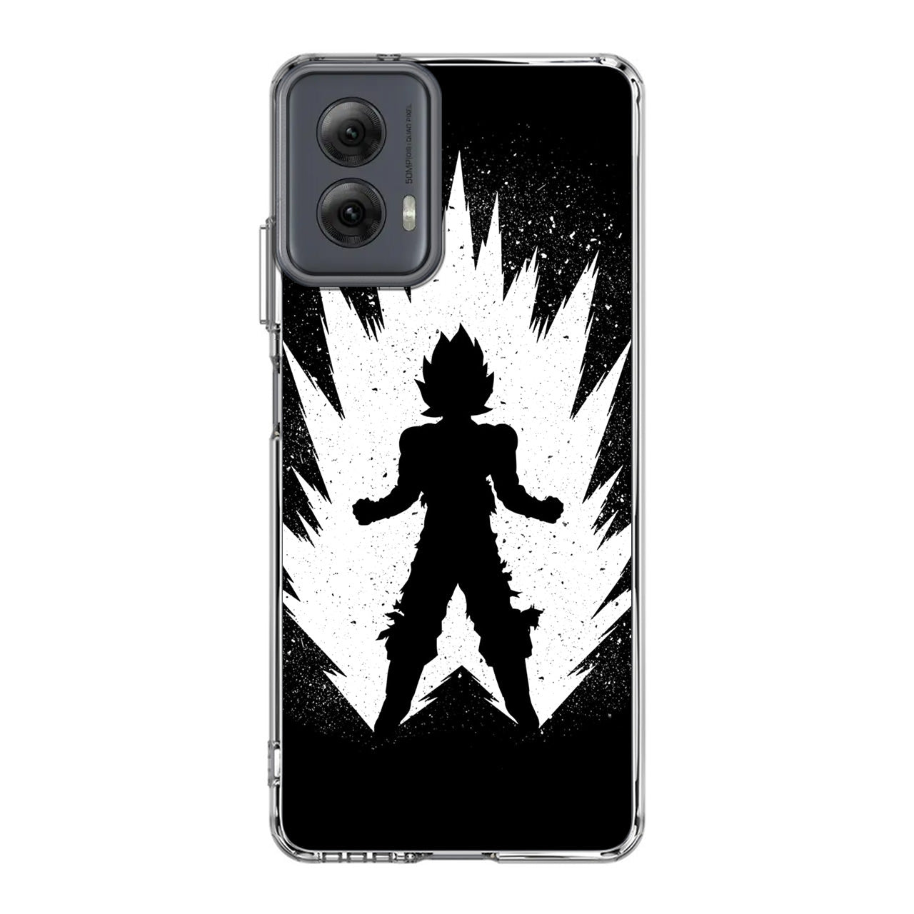 Goku Super Saiyan Black White Motorola Moto G Power 5G 2024 Case