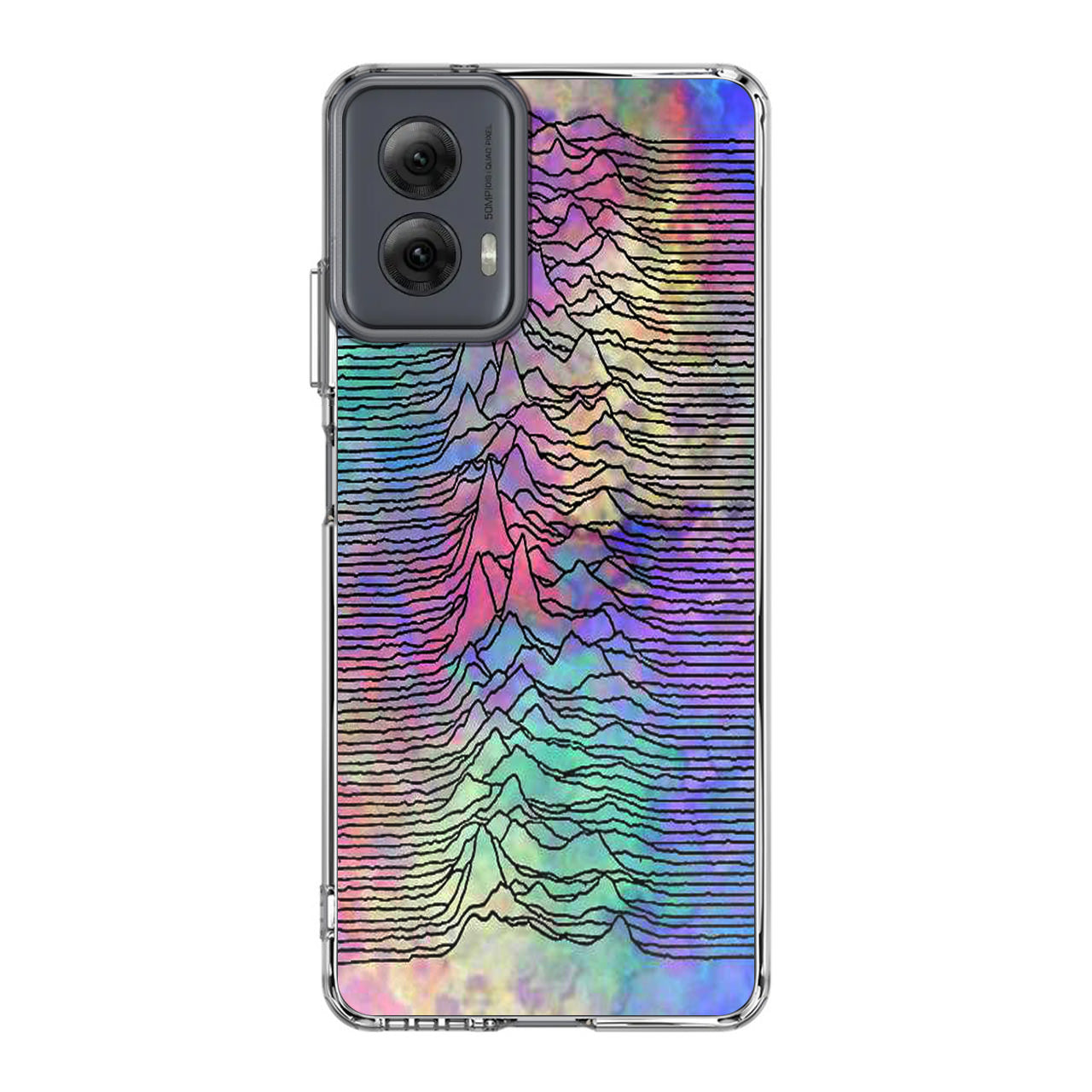 Joy Division Unknown Pleasures Colorful Motorola Moto G Power 5G 2024 Case