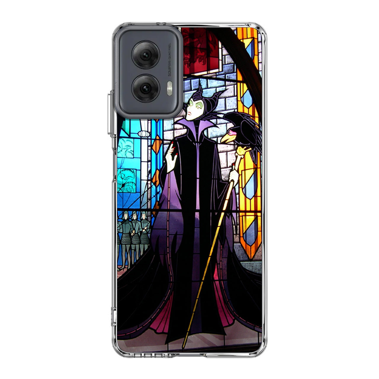 Maleficent Sleeping Beauty Glass Art Motorola Moto G Power 5G 2024 Case