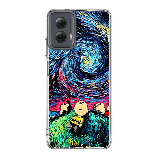 Peanuts At Starry Night Motorola Moto G Power 5G 2024 Case