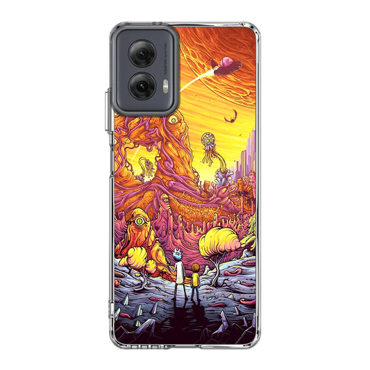 Rick And Morty Alien Planet Motorola Moto G Power 5G 2024 Case