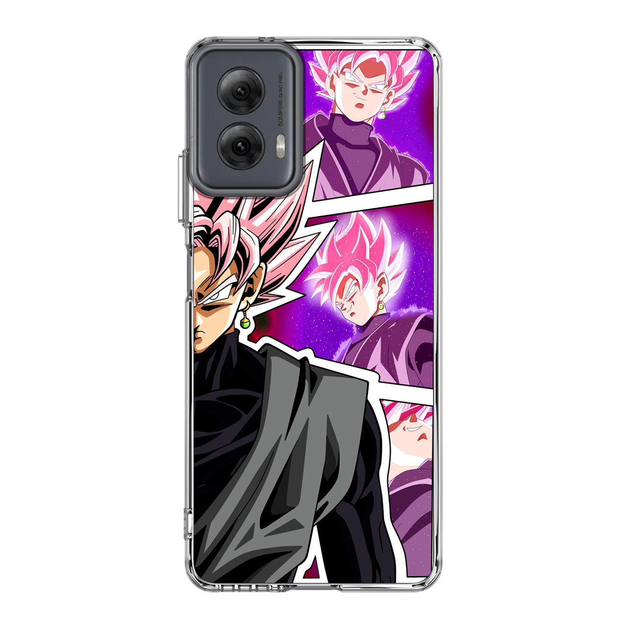 Super Goku Black Rose Collage Motorola Moto G Power 5G 2024 Case