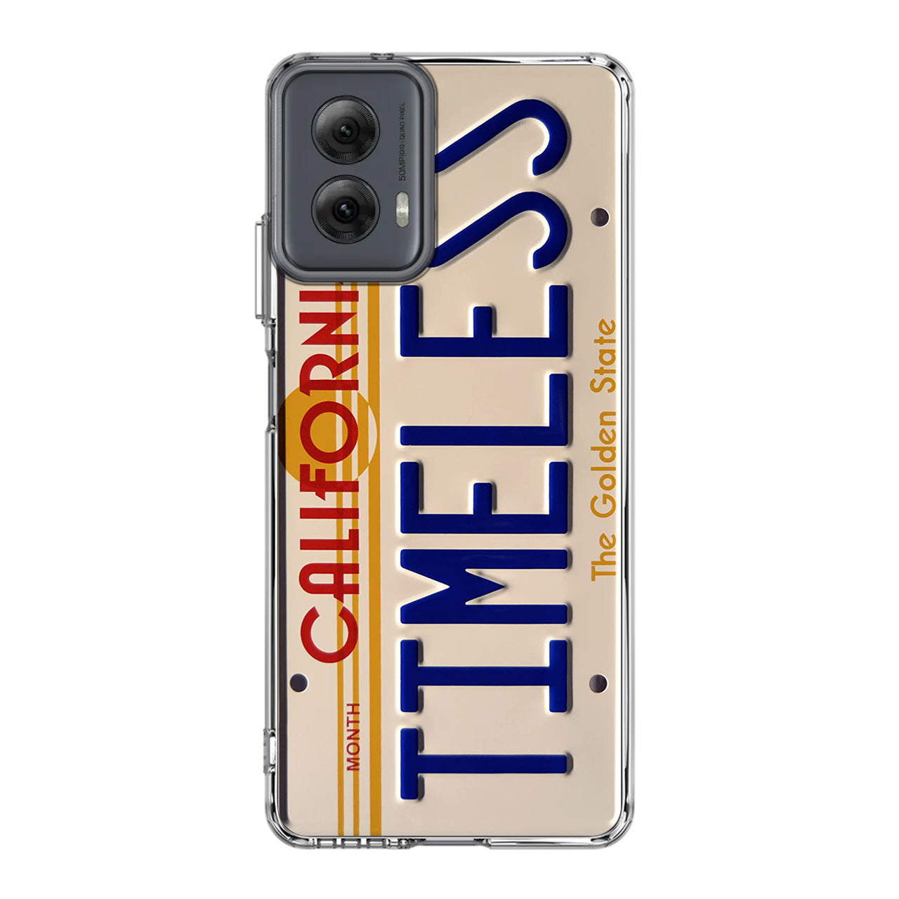 Back to the Future License Plate Timeless Motorola Moto G Power 5G 2024 Case