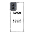 NASA Minimalist White Motorola Moto G Power 5G 2024 Case