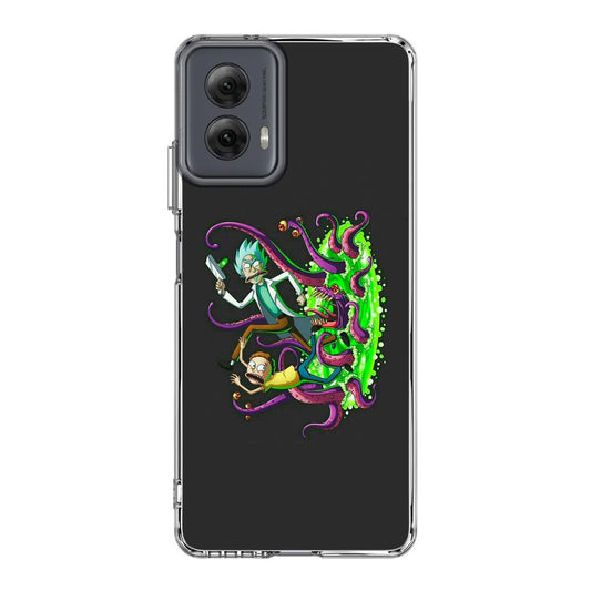 Rick And Morty Pass Through The Portal Motorola Moto G Power 5G 2024 Case