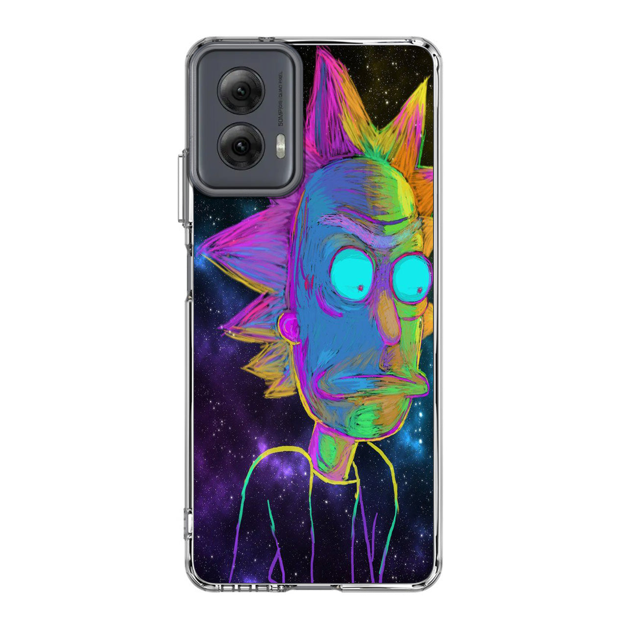 Rick Colorful Crayon Space Motorola Moto G Power 5G 2024 Case