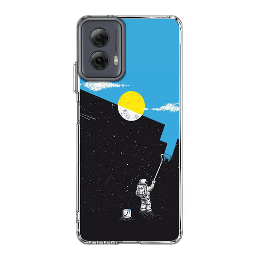 Space Paiting Day Motorola Moto G Power 5G 2024 Case