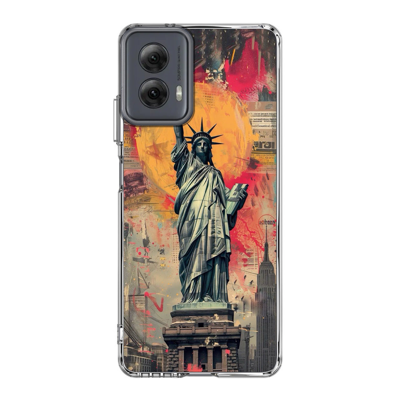 Canvas Art Statue of Liberty Motorola Moto G Power 5G 2024 Case