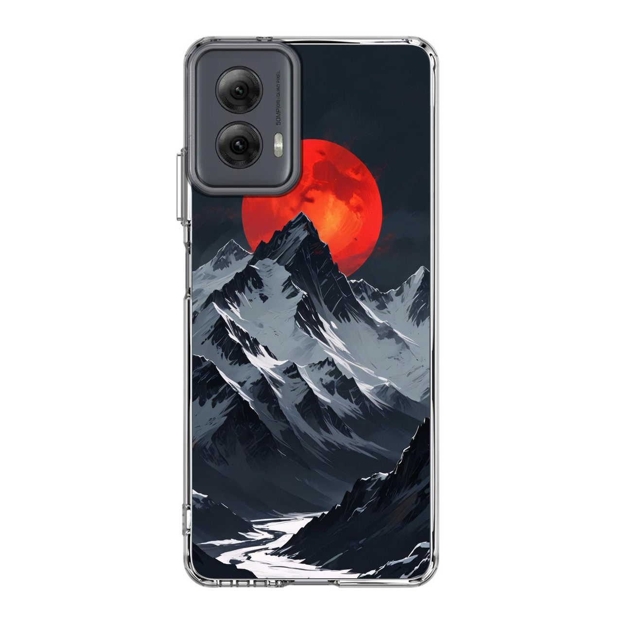 Crimson Eclipse The Mountain Motorola Moto G Power 5G 2024 Case