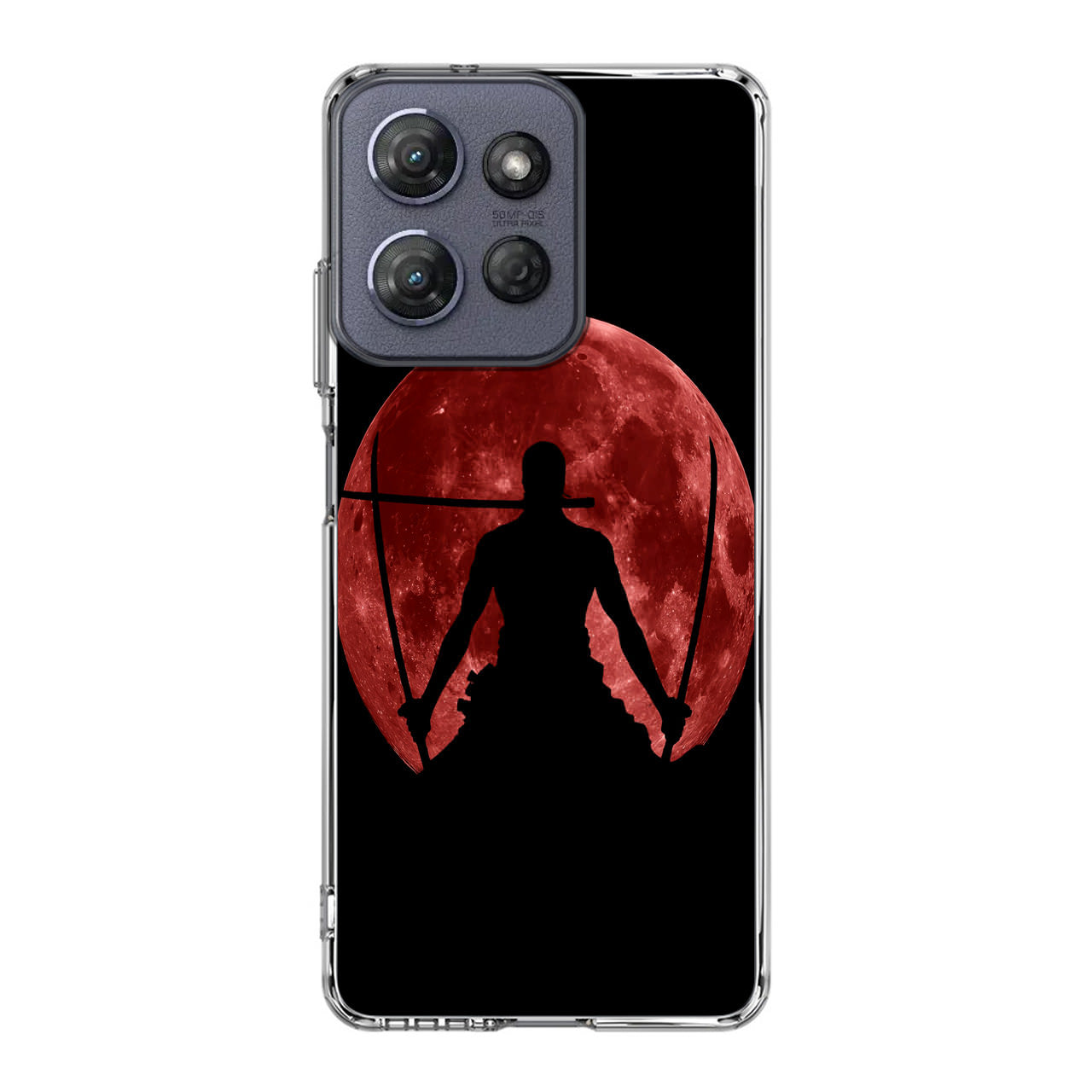 Silhouette Of Zoro In Santoryu Mode Motorola Moto G Power 2025 Case