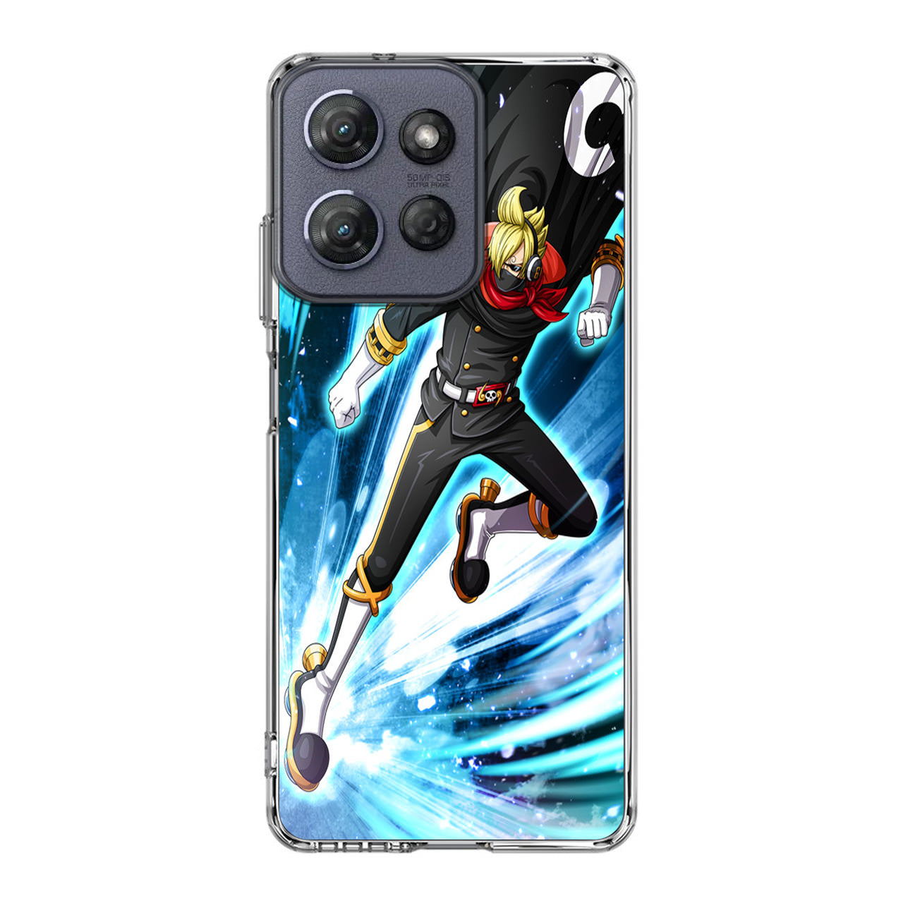 Stealth Black Vinsmoke Sanji Motorola Moto G Power 2025 Case