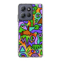 Abstract Colorful Doodle Art Motorola Moto G Power 2025 Case