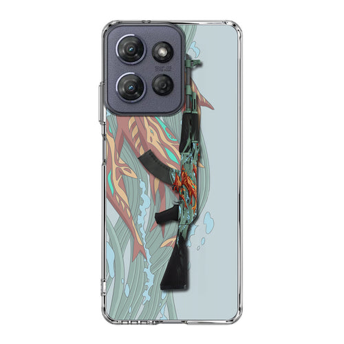 AK-47 Aquamarine Revenge Motorola Moto G Power 2025 Case