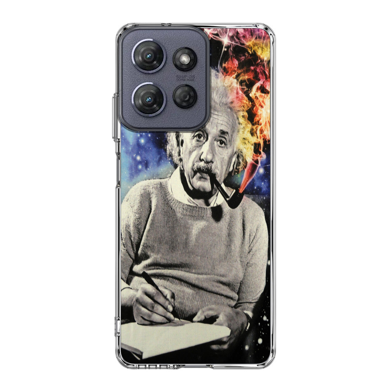 Albert Einstein Smoking Motorola Moto G Power 2025 Case