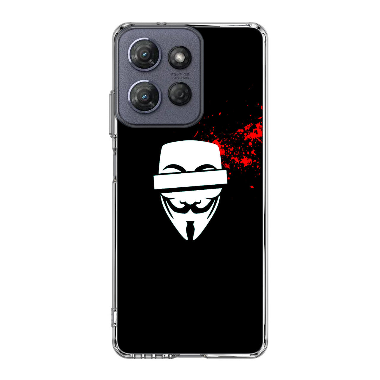 Anonymous Blood Splashes Motorola Moto G Power 2025 Case
