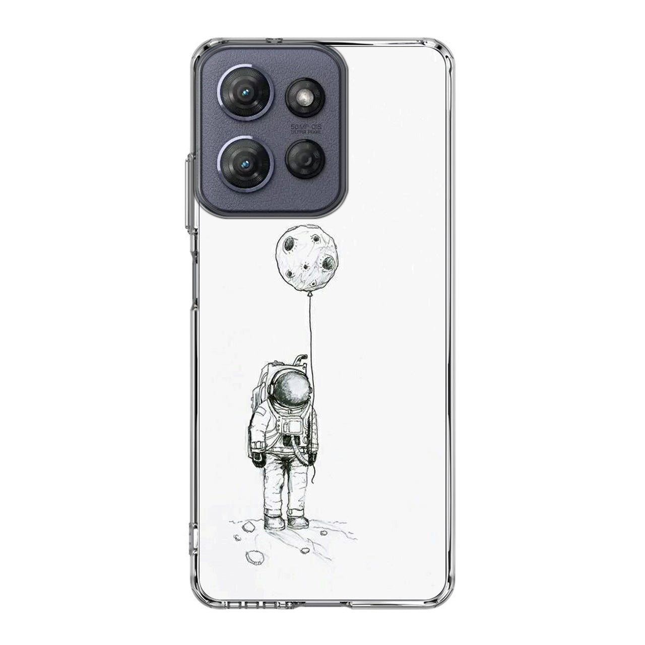 Astronaut Moon Balloon Motorola Moto G Power 2025 Case