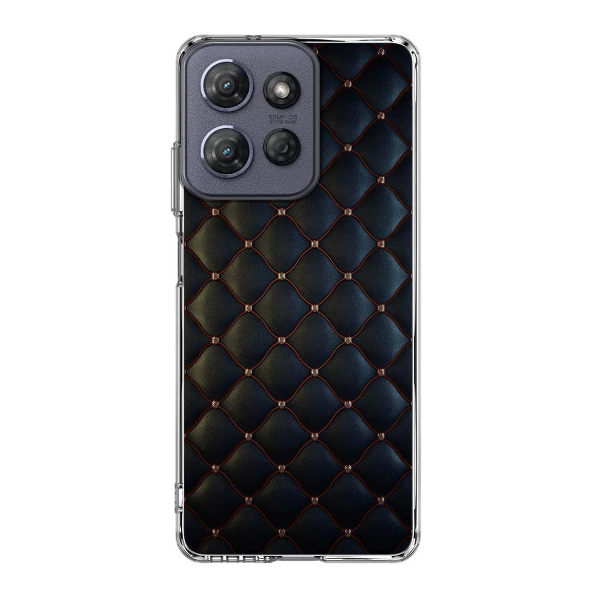 Black Royal Pattern Motorola Moto G Power 2025 Case
