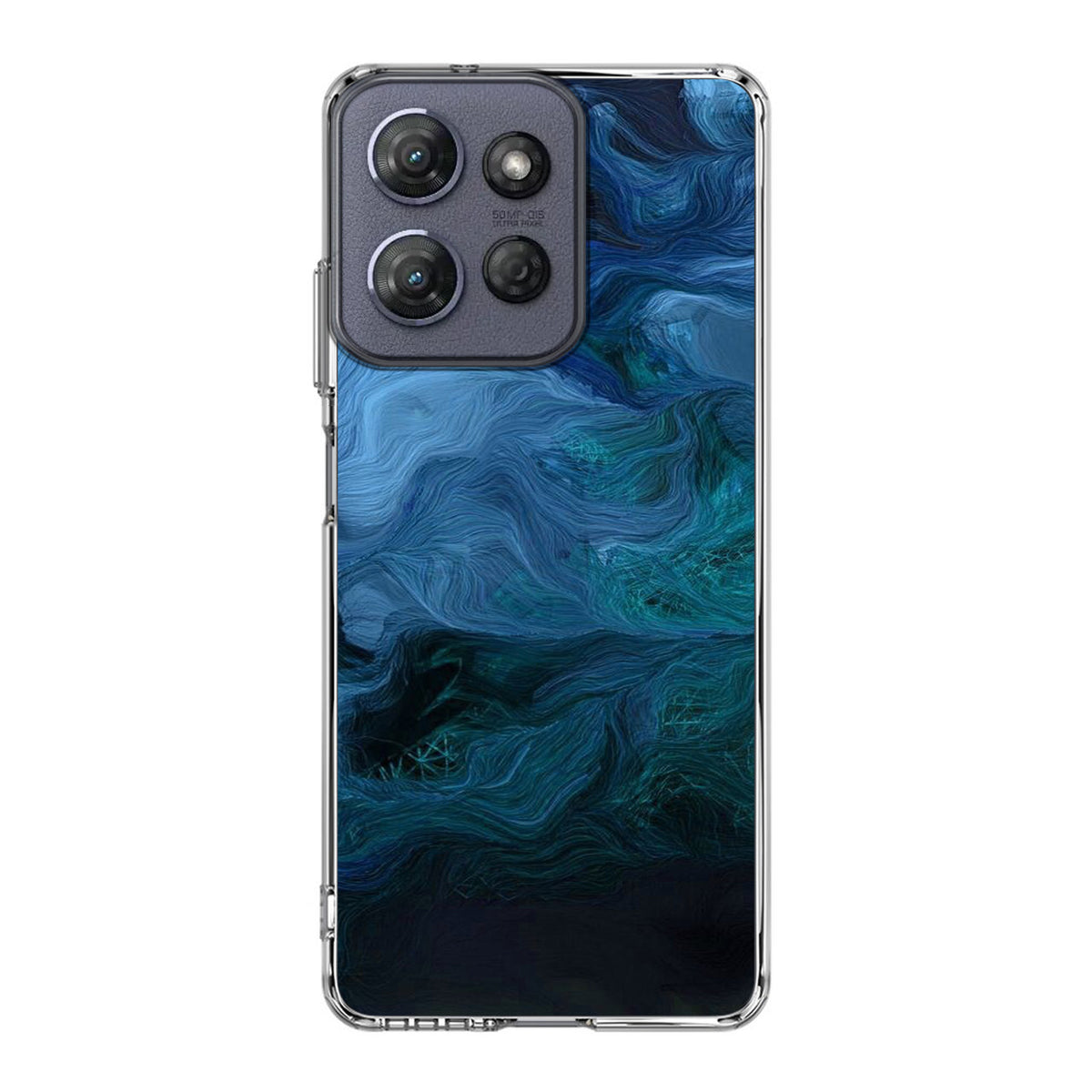 Blue Abstract Art Motorola Moto G Power 2025 Case