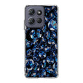 Blue Diamonds Pattern Motorola Moto G Power 2025 Case