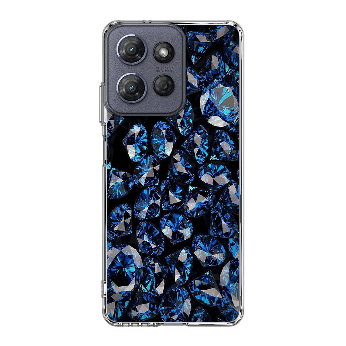 Blue Diamonds Pattern Motorola Moto G Power 2025 Case