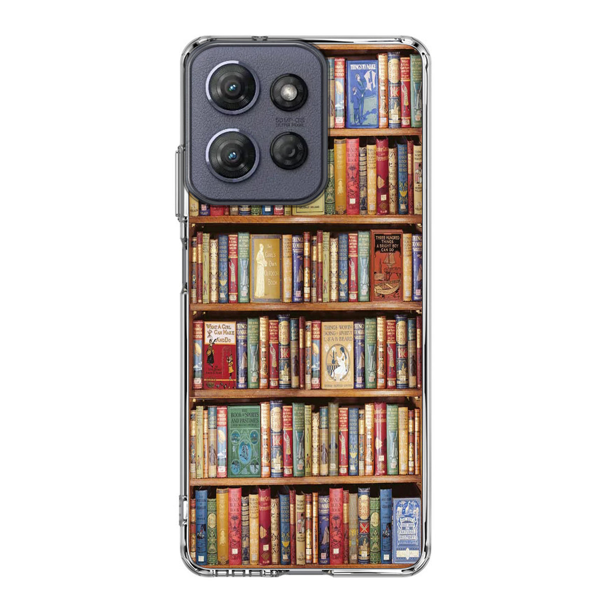 Bookshelf Library Motorola Moto G Power 2025 Case