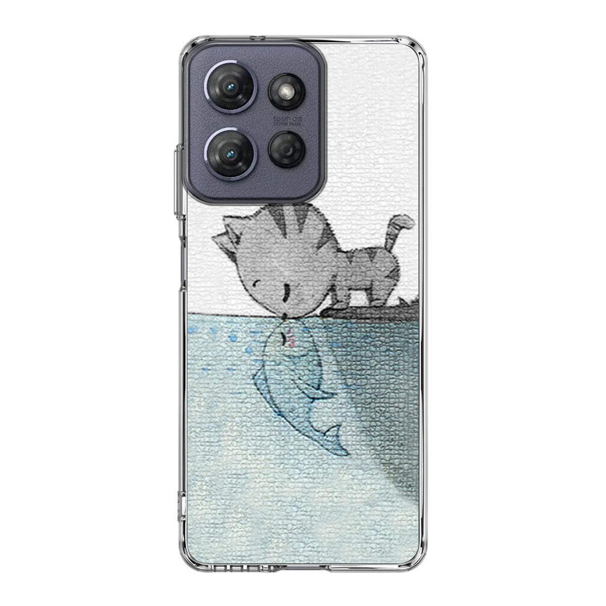 Cat Fish Kisses Motorola Moto G Power 2025 Case