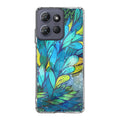 Colorful Art in Blue Motorola Moto G Power 2025 Case