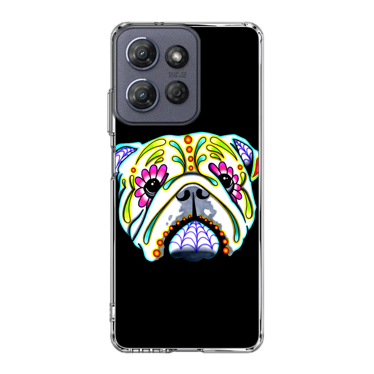 Colorful Bulldog Art Motorola Moto G Power 2025 Case