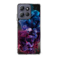 Colorful Dust Art on Black Motorola Moto G Power 2025 Case