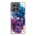 Colorful Dust Art on White Motorola Moto G Power 2025 Case