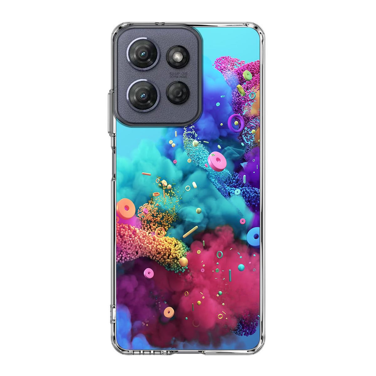 Colorful Smoke Boom Motorola Moto G Power 2025 Case