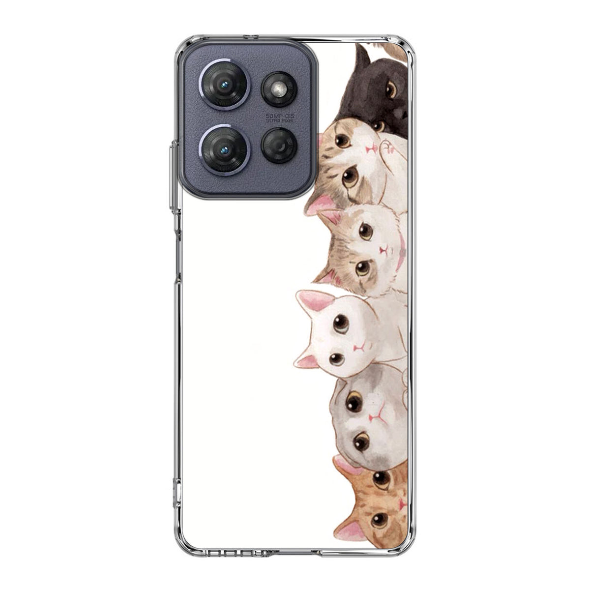Cute Cats Vertical Motorola Moto G Power 2025 Case