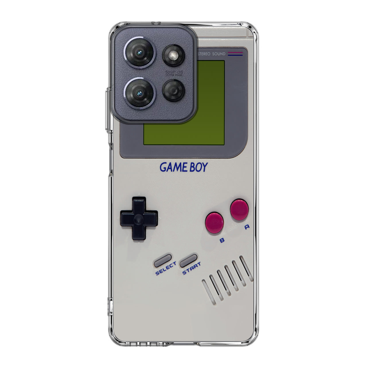 Game Boy Grey Model Motorola Moto G Power 2025 Case