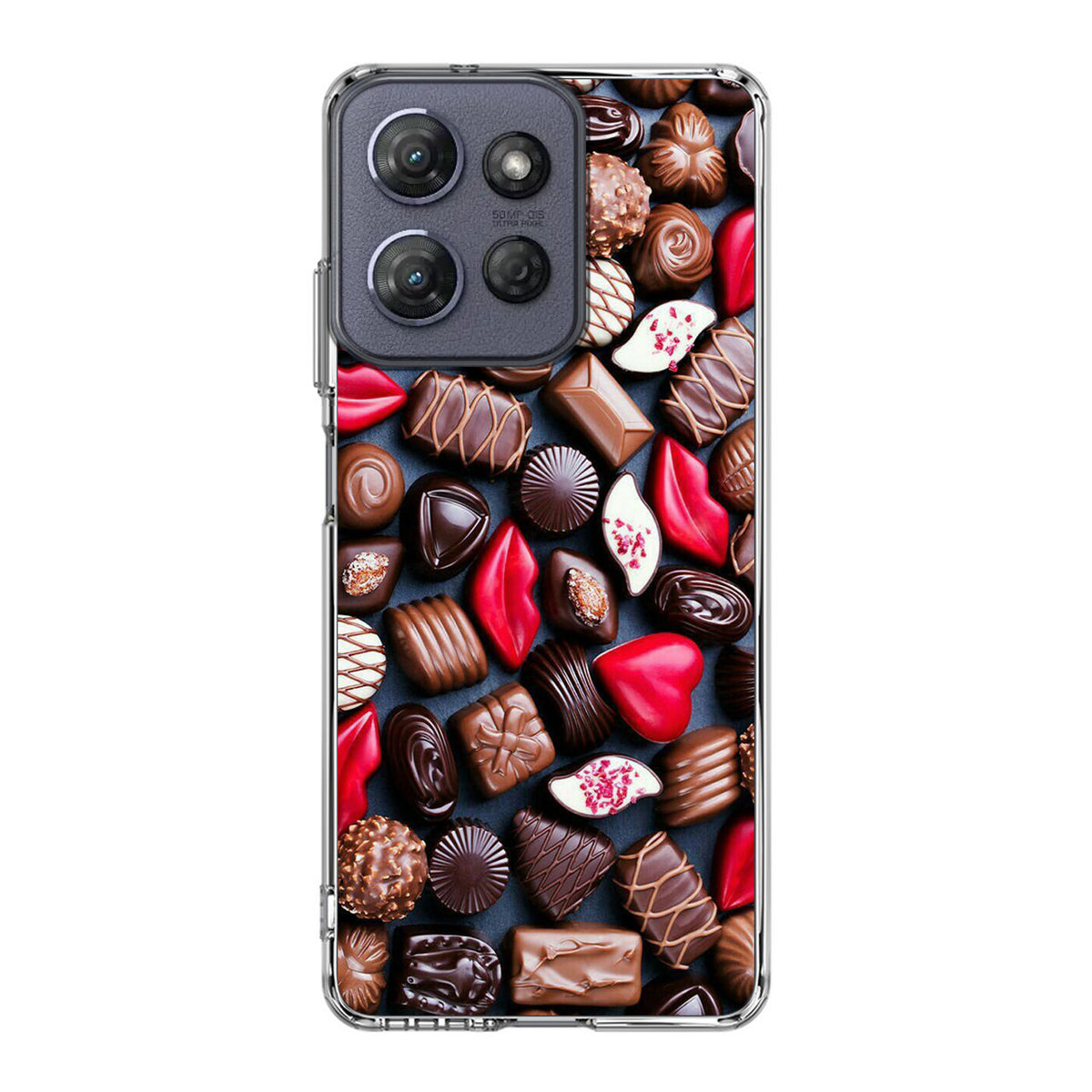 I Love Choco Pattern Motorola Moto G Power 2025 Case