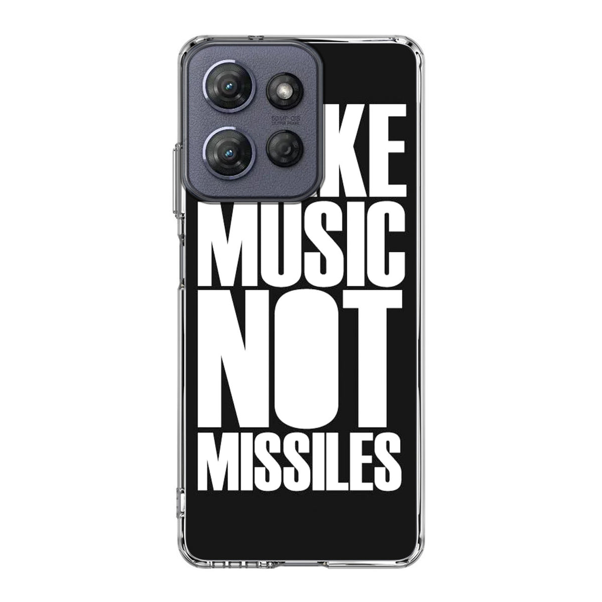 Make Music Not Missiles Motorola Moto G Power 2025 Case