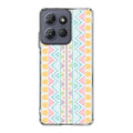 Peach Aztec Pattern Motorola Moto G Power 2025 Case